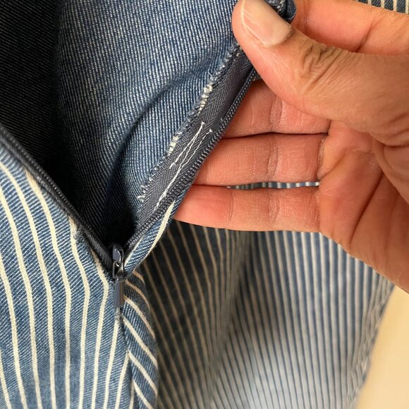 Alpha 60 cropped trousers railroad stripe pants - Picture 5 of 10